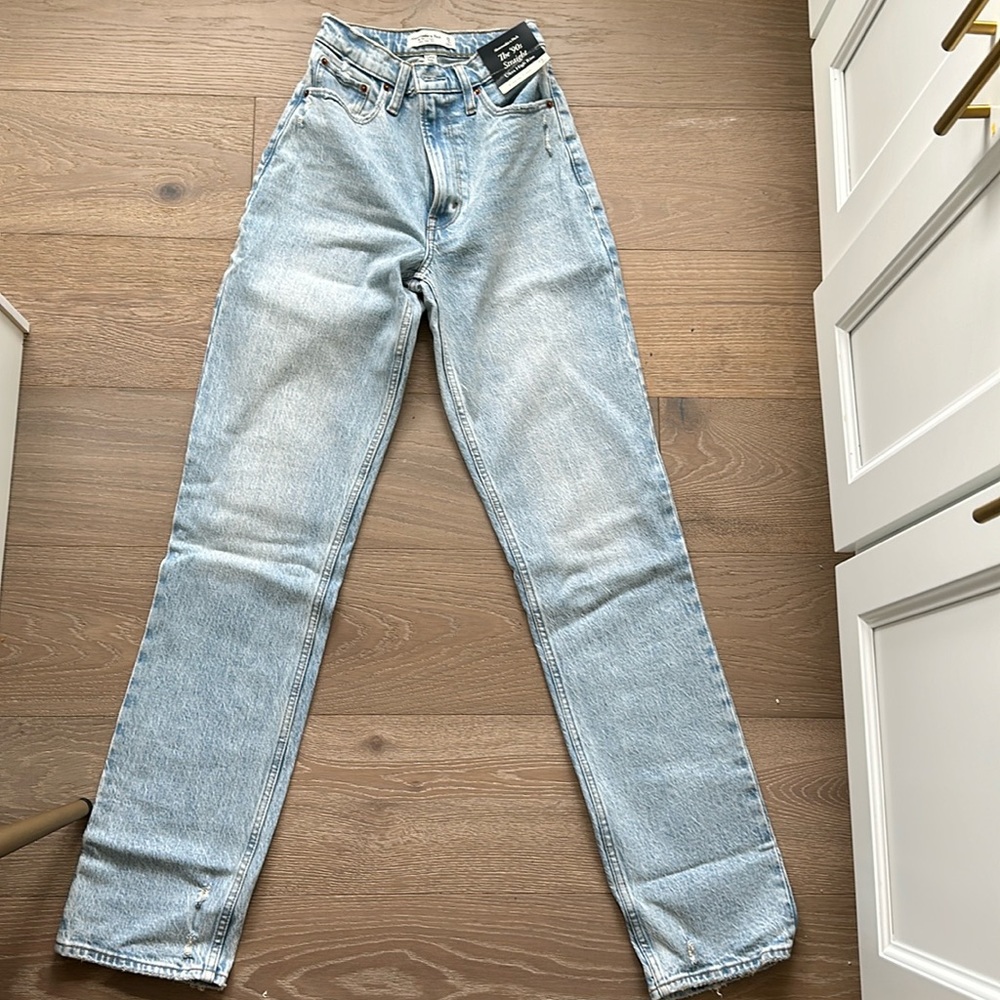 The 90's straight Abercrombie Ultra high rise jeans (curve love, XL)